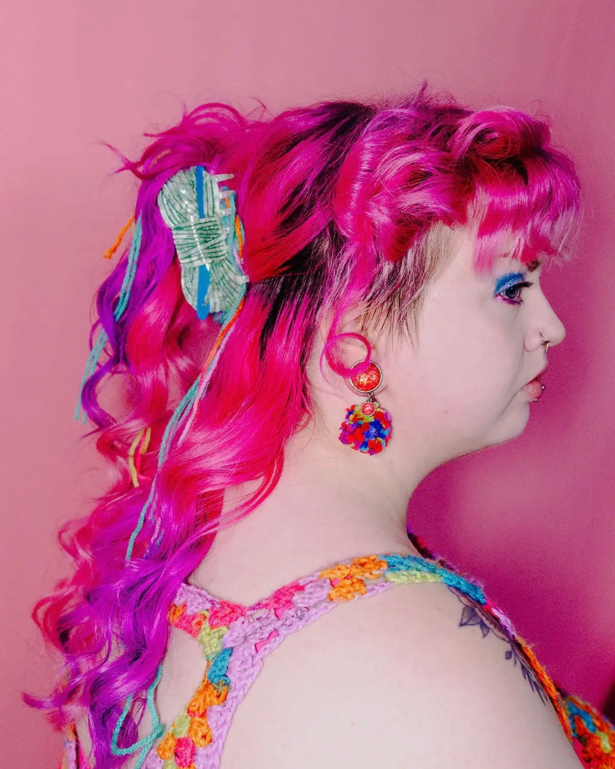 Crochet Yarn Hair Claw