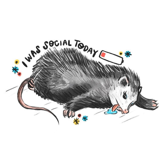 Social Possum Sticker