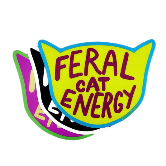 Feral Cat Energy Sticker