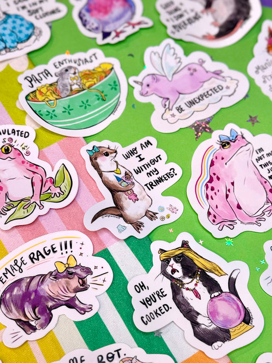 Trinket Otter Sticker
