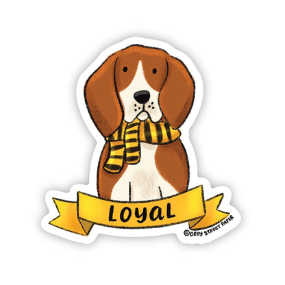 Loyal Dog Beagle Hound Sticker