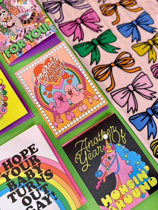 Another Year of Horsin' Around Birthday Card