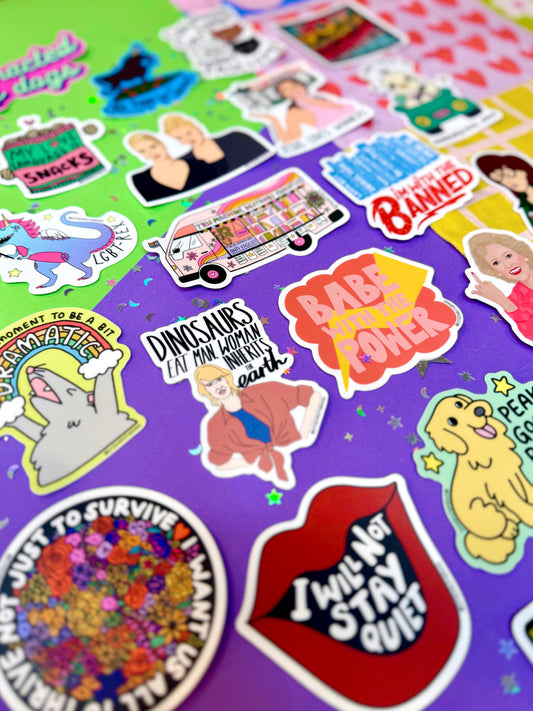 I'm With The Banned Books Sticker