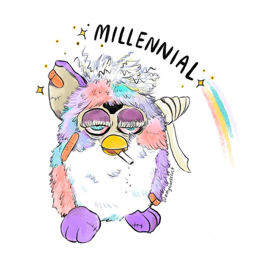 Millennial Furby Sticker