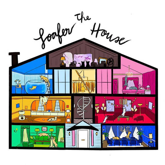 The Loafer House (Swiftie Cats) Large Sticker