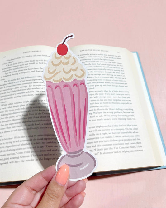 Milkshake Die Cut Bookmark