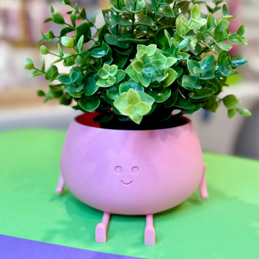 Smiley Planter (Pink)