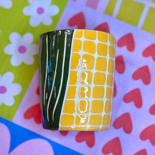 Corn Cob Ceramic Cup