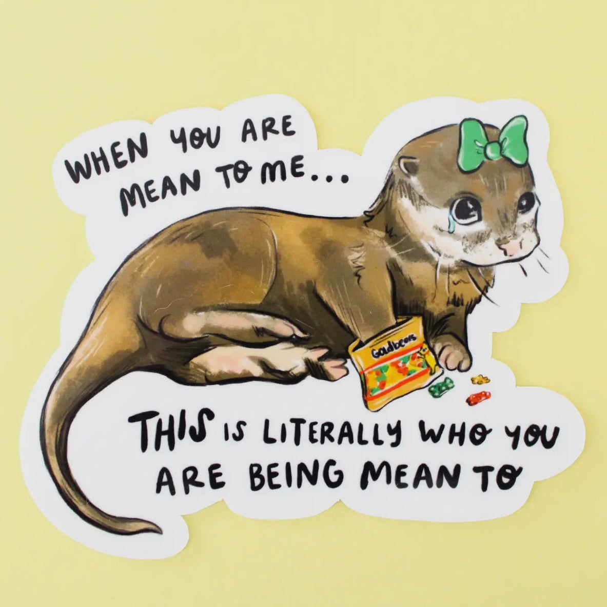 Sweet Otter Vinyl Sticker