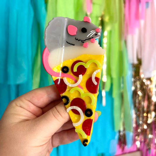 Pizza Rat Hair Claw