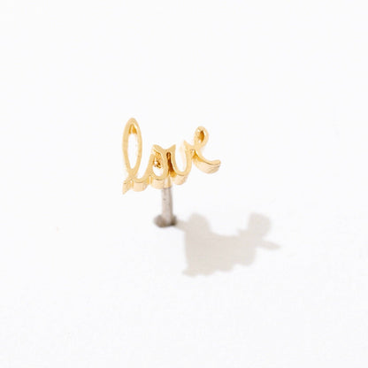 Love Single Stud Earring