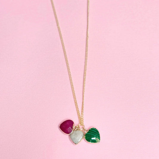 Heart Cluster Necklace