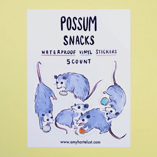 Possum Snacks Sticker Pack