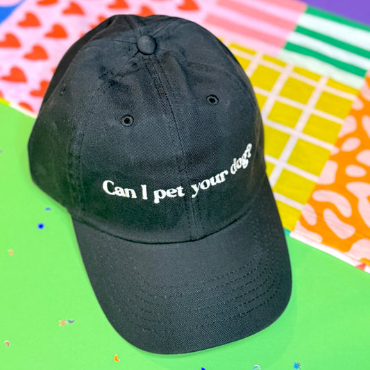 Can I Pet Your Dog Hat (Black)