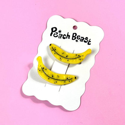 Ripe Banana Hair Clips
