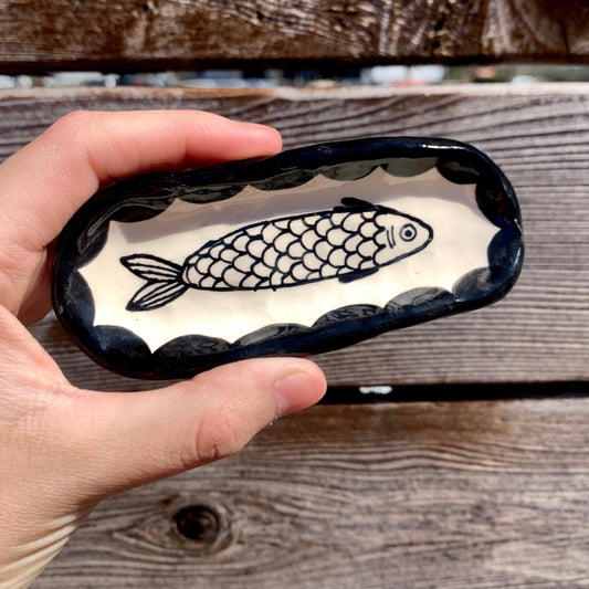 Sardine Ceramic Trinket Dish