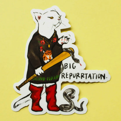 Big Repurrtation Swiftie Cat Sticker