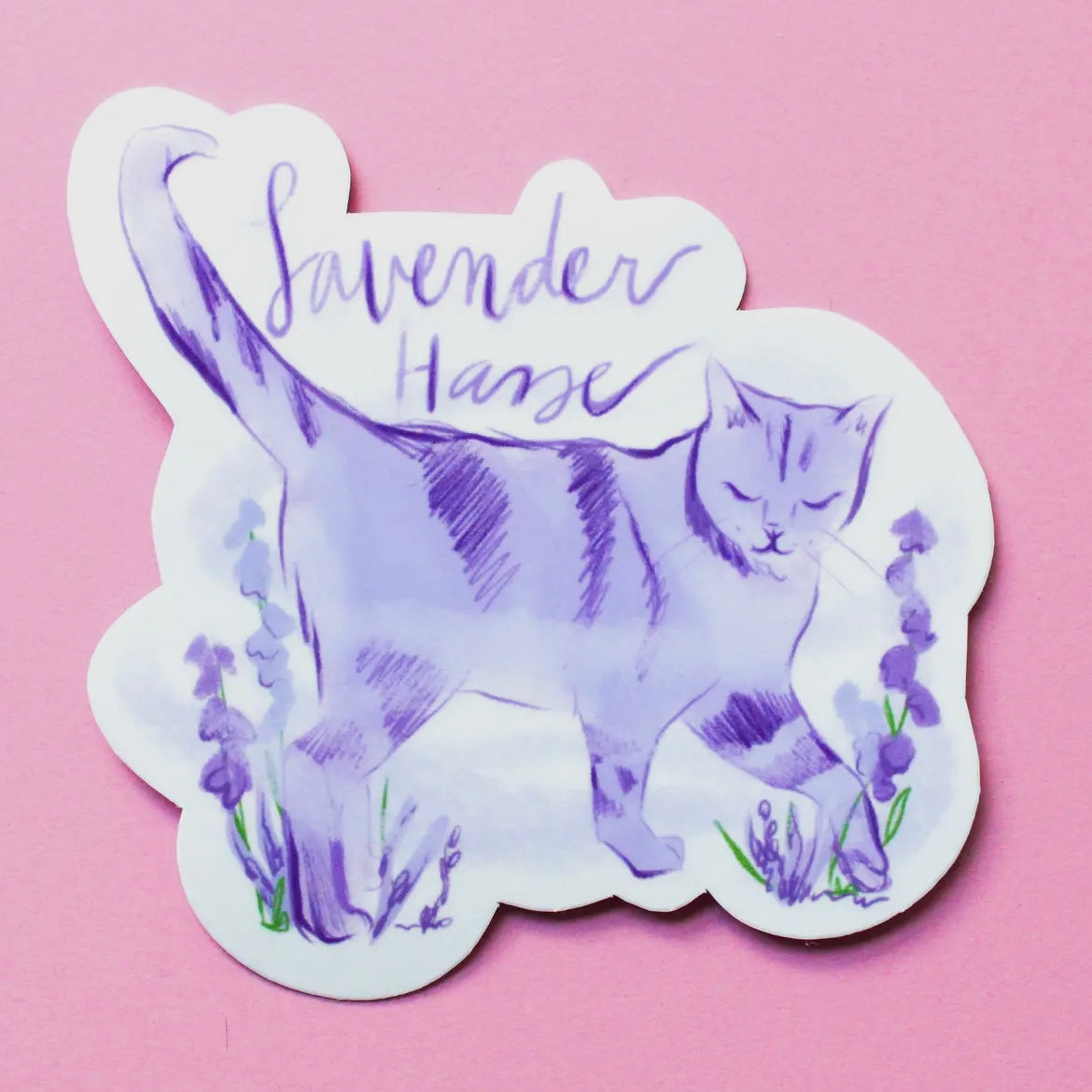 Swiftie Cat "Lavender Haze" Sticker