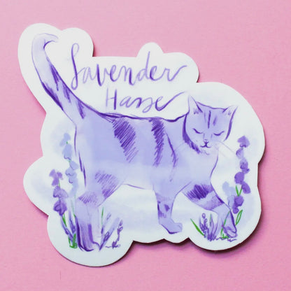 Swiftie Cat "Lavender Haze" Sticker