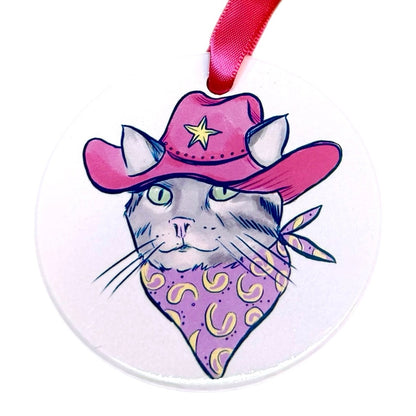 Meowdy Cat Ornament