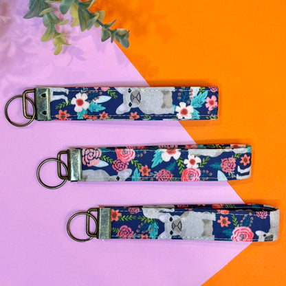 Wristlet Keychain: Frenchies