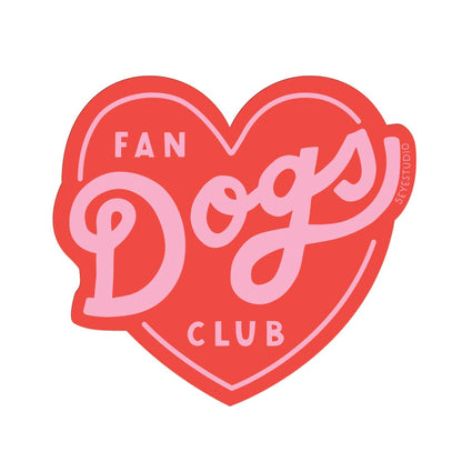 Dogs Fan Club Heart Sticker