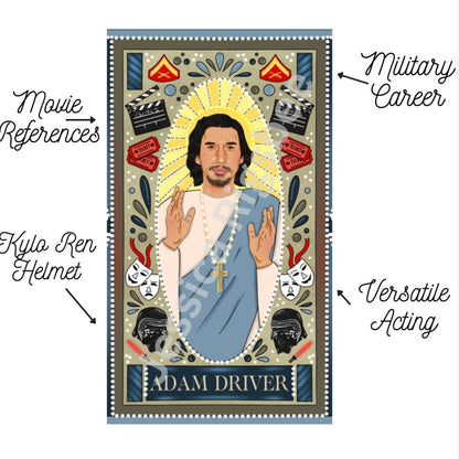 Saint Adam Driver Candle