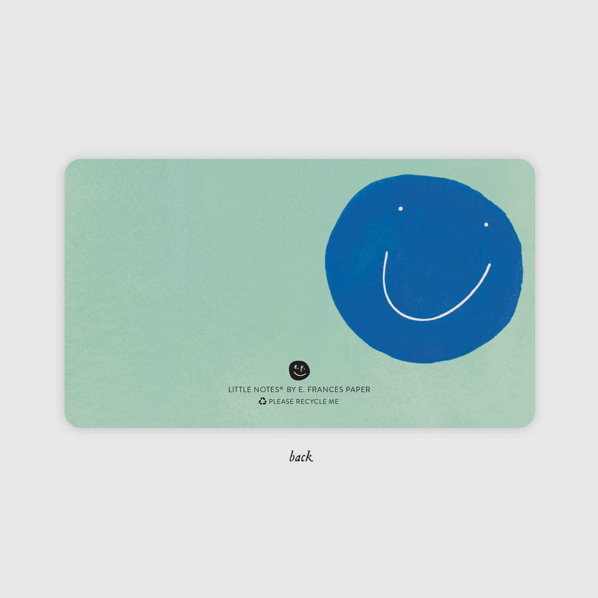 Little Notes: Blue Smiley