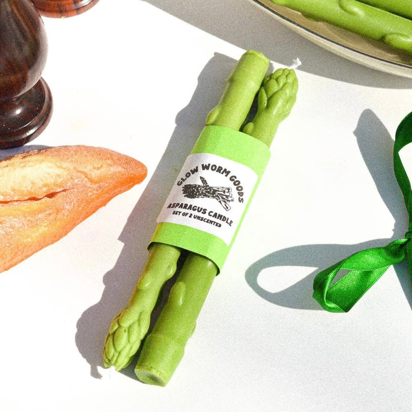 Asparagus Taper Candlesticks