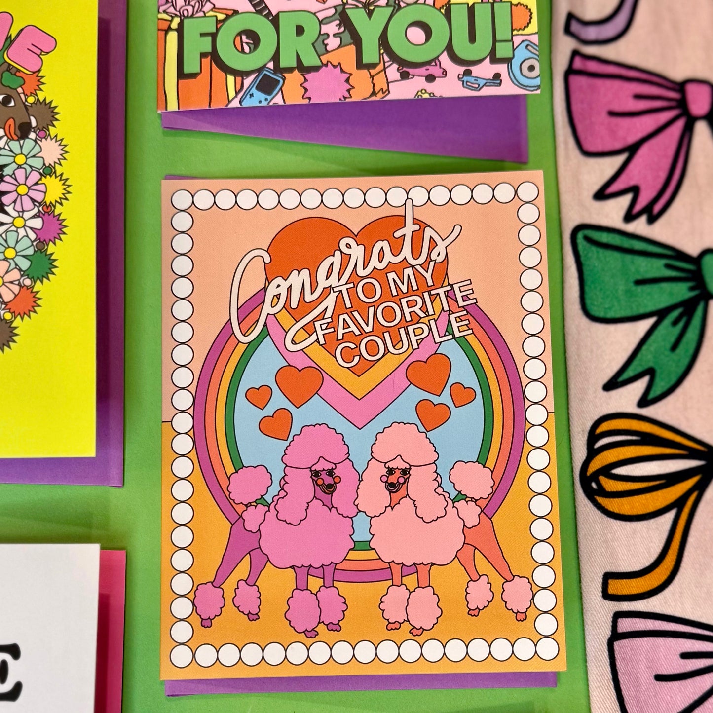 Congrats to My Favorite Couple Poodles Card