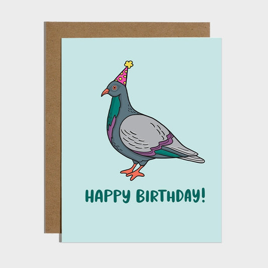 Happy Birthday Pigeon Card