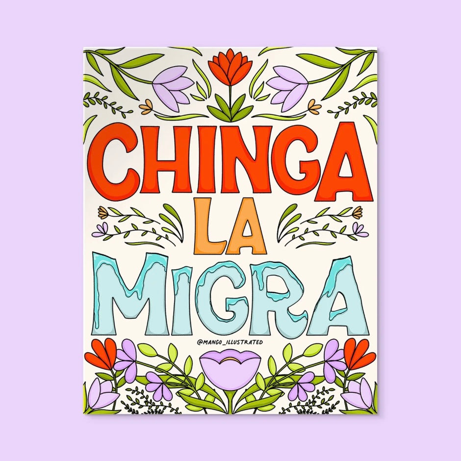 Chinga La Migra Sticker