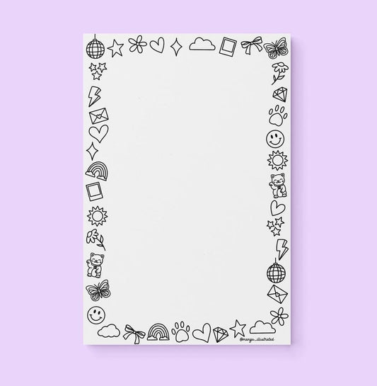 Doodles Color-In Notepad