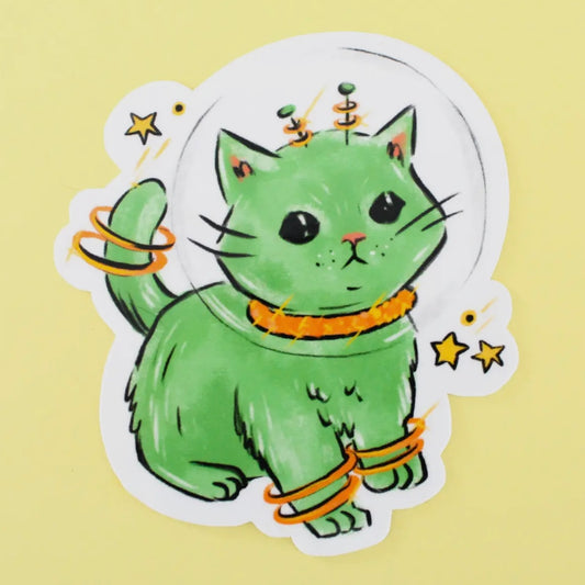 Green Space Kitty Sticker