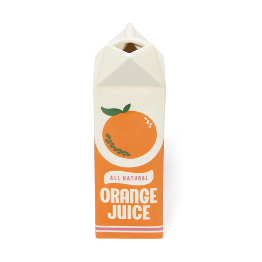 Orange Juice Carton Vase