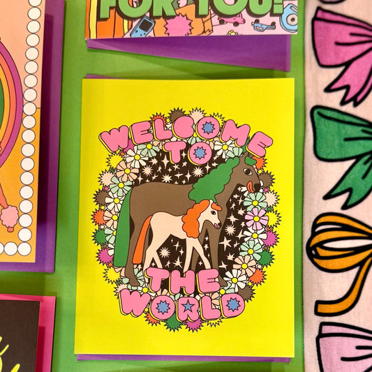 Welcome To The World Card