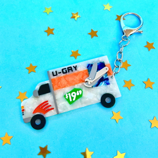 U-Gay Moving Truck Keychain