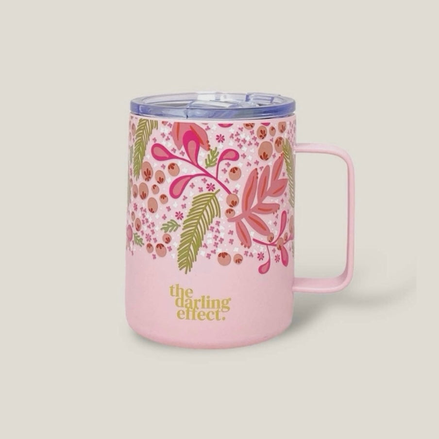 Insulated Mug (Jolly Sprig Pink)