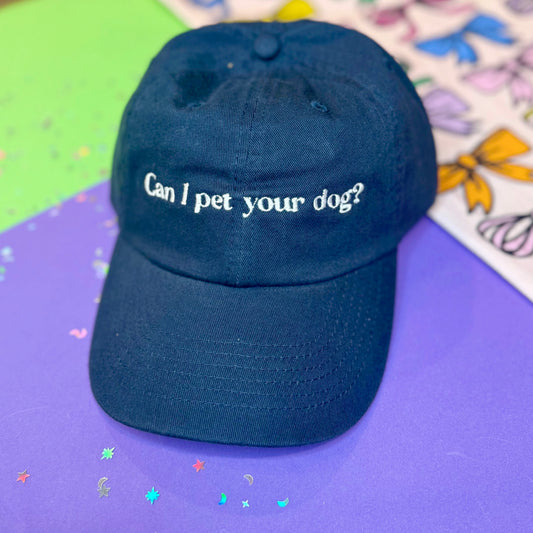 Can I Pet Your Dog Hat (Navy)