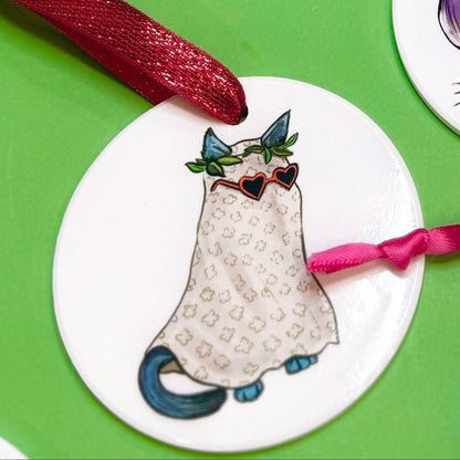 Anti-Hero Swiftie Cat Ornament