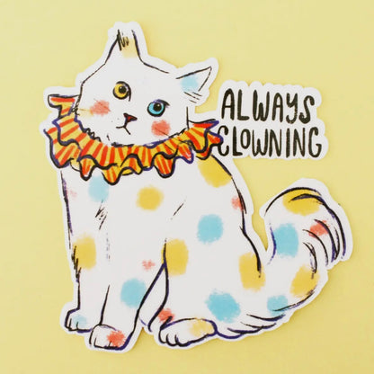 Clown Cat Sticker
