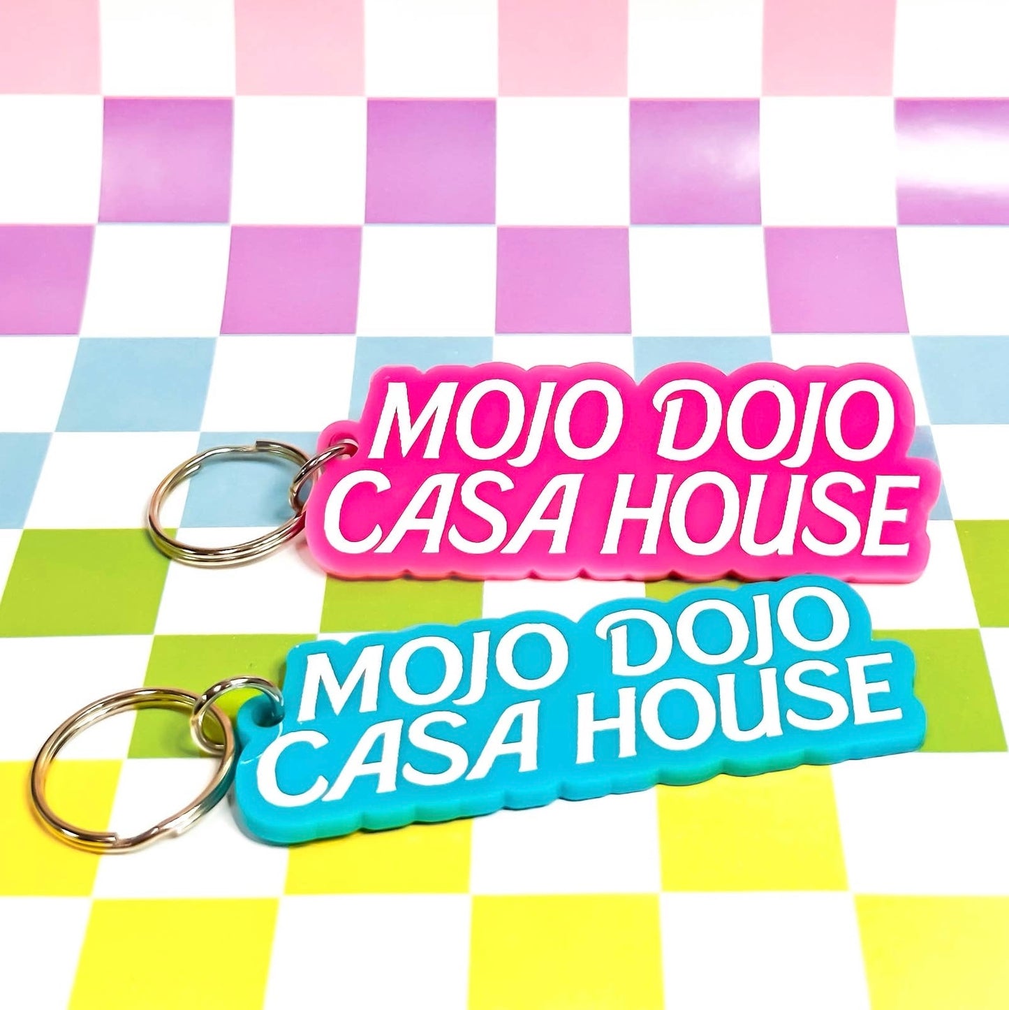 Mojo Dojo Casa House Keychain (Pink)
