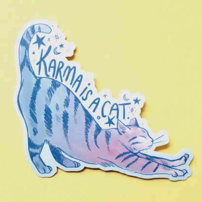 Karma is a Cat Sticker