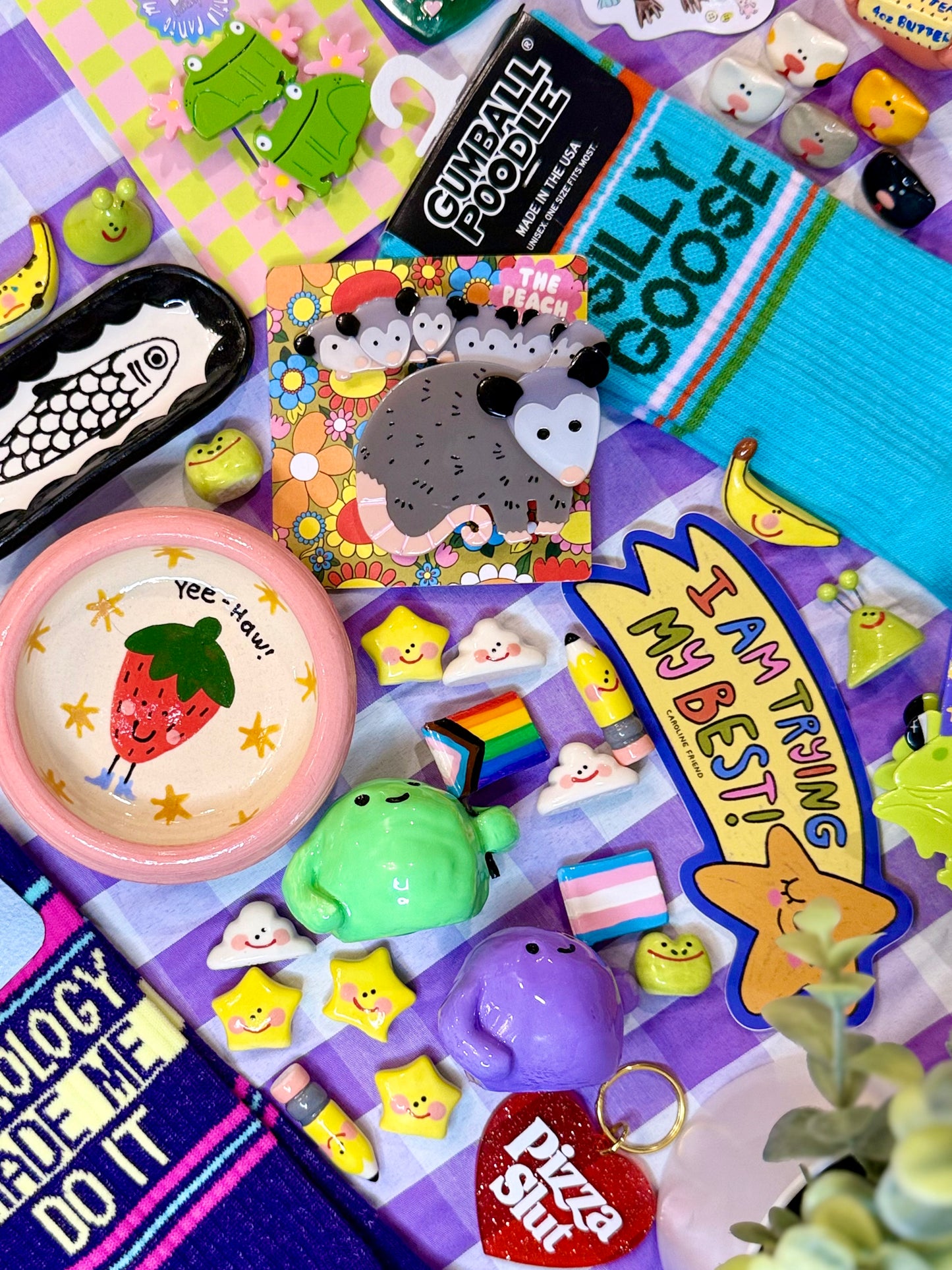 Princess Frog Hair Clips