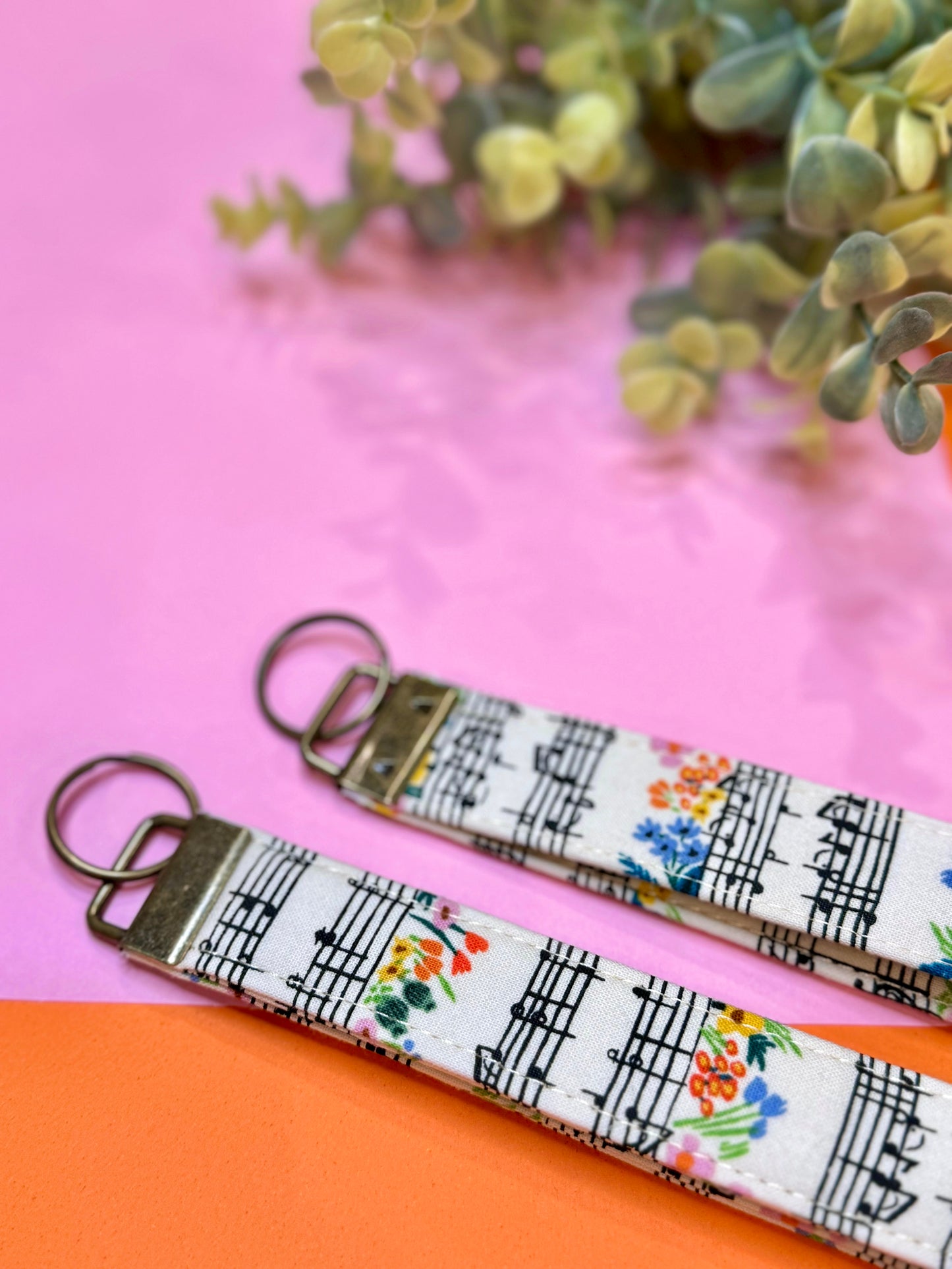 Wristlet Keychain: Sheet Music