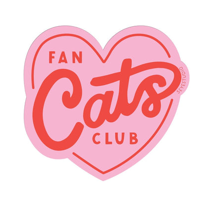 Cats Fan Club Heart Sticker