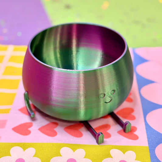 Smiley Planter (Iridescent)