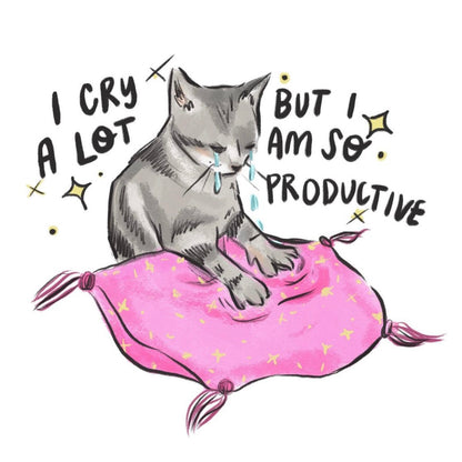 Swiftie Cat “I Cry A Lot” Sticker