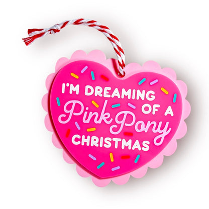 Dreaming of a Pink Pony Christmas Chappell Roan Ornament