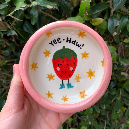 Strawberry Ceramic Trinket Dish